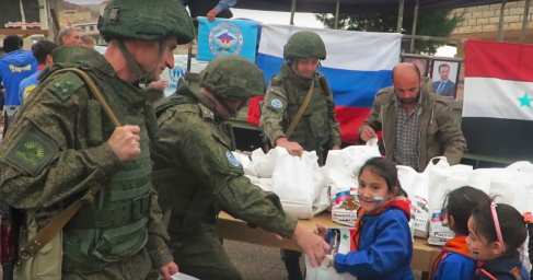 Яркие кадры: Дрон снял акцию российских военных в самом красивом уголке Сирии (ВИДЕО)