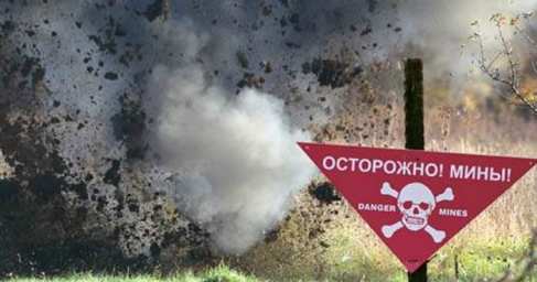 Украинские пограничники подорвались на собственной мине