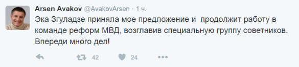 Грузинский заместитель Авакова ушла в отставку | Русская весна