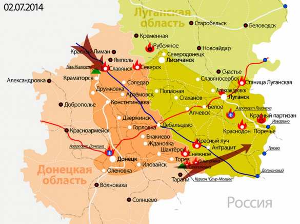 География украинского блицкрига | Русская весна