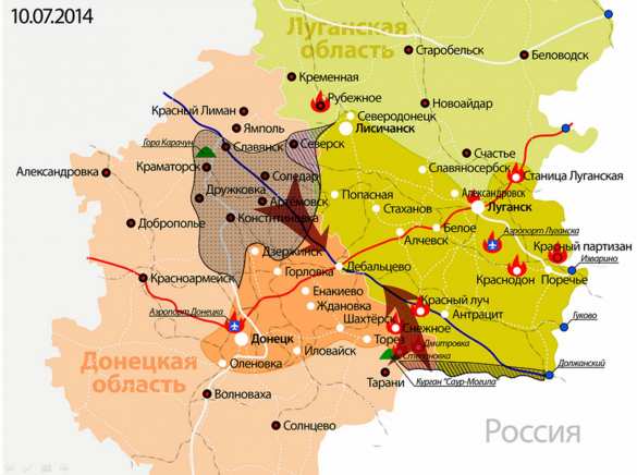 География украинского блицкрига | Русская весна