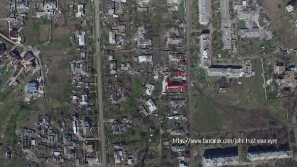 Пост-апокалипсис в оккупированных Песках: шокирующие кадры с беспилотника Ополчения | Русская весна