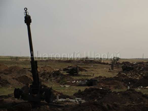 Краснодон: сожженная украинская батарея и бронетехника (фото/видео) | Русская весна