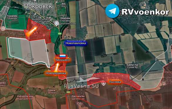«Отважные» взяли Чунишино и Лазурный район Покровска (КАРТА) | Русская весна