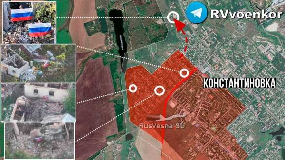103-й полк закрепился в северо-западной части Константиновки (ВИДЕО, КАРТА) | Русская весна