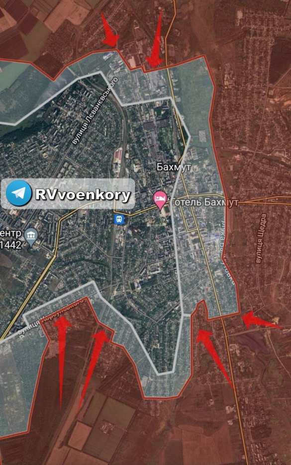 Штурм Бахмута: Силы ЧВК «Вагнер» прорвали оборону ВСУ и вышли на ул. Чайковского и Юбилейную (+КАРТА) | Русская весна
