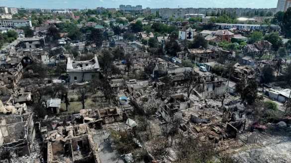 Уничтожены и повреждены сотни домов: город-спутник Киева Вишнёвое после взрыва склада боеприпасов с ураном (ФОТО) | Русская весна