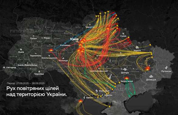 Враг опубликовал траектории полётов российских дронов и ракет (КАРТА) | Русская весна
