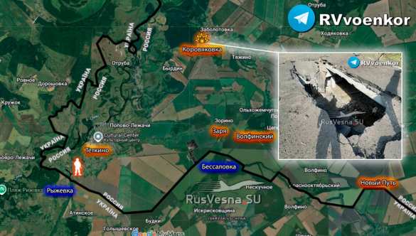 Враг хочет изолировать плацдарм у Тёткино: ВСУ ударили ещё по одному мосту (КАРТА) | Русская весна