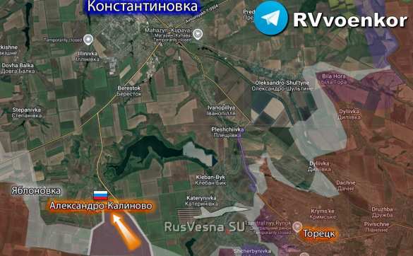 Прорыв в ДНР: Армия России освободила Александро-Калиново (КАРТА) | Русская весна