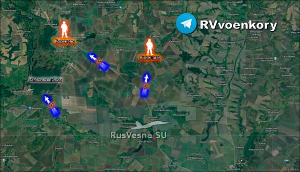 Враг атакует у Коренево, пытаясь прорваться на флангах посёлка (КАРТА) | Русская весна