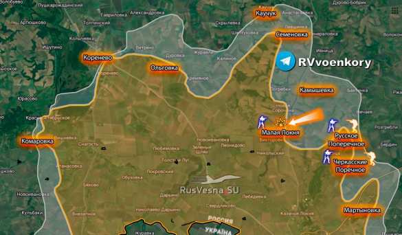 Окруженный батальон неделю отражает штурмы врага: в Малую Локню вошли наши подкрепления, помогая вывести часть измотанных боями бойцов (КАРТА) | Русская весна