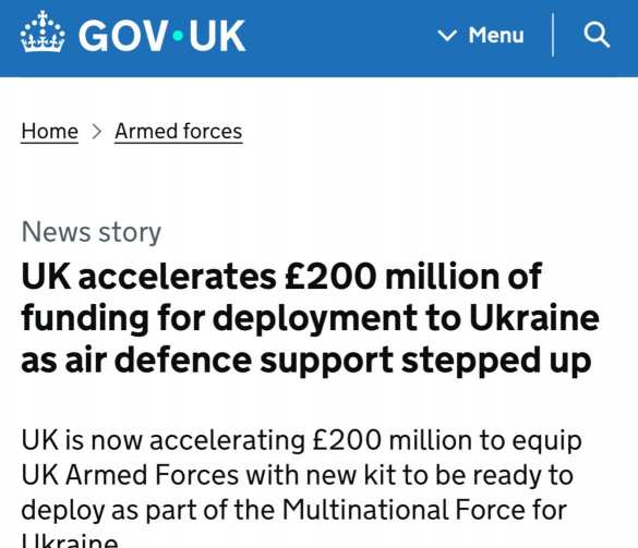 Британия выделила £200 млн на подготовку к размещению войск на Украине, — министр обороны | Русская весна