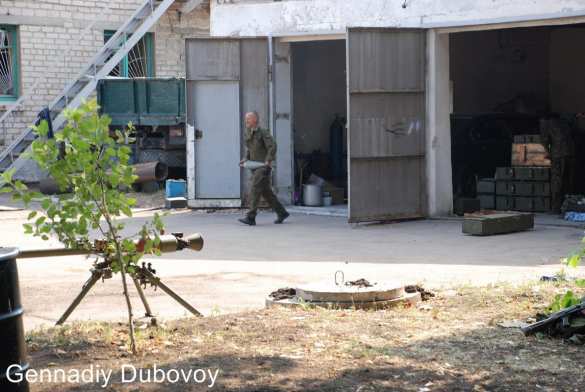 Артиллерийская атака отряда Моторолы на позиции украинских карателей (фото-лента) | Русская весна