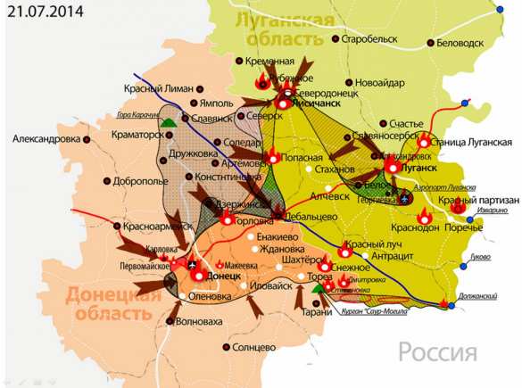 География украинского блицкрига | Русская весна