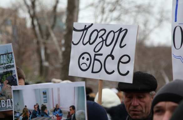 Донецк протестует против «слепых» наблюдателей ОБСЕ (ФОТО, ВИДЕО) | Русская весна