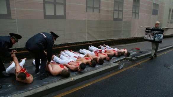 В Москве активисты напомнили о преступлениях фашистов УПА (фото) | Русская весна