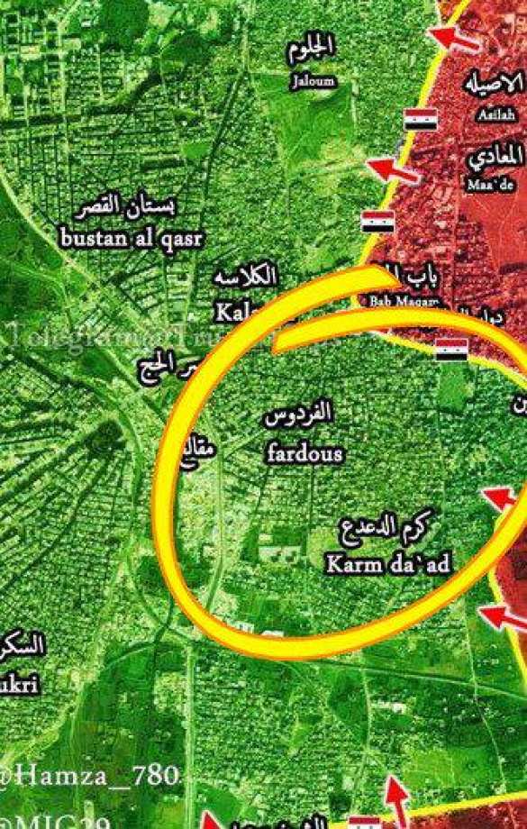 МОЛНИЯ: «Алеппский котёл» почти зачищен, Армия Сирии стремительно освобождает целый ряд районов (+ФОТО, ВИДЕО, КАРТА) | Русская весна