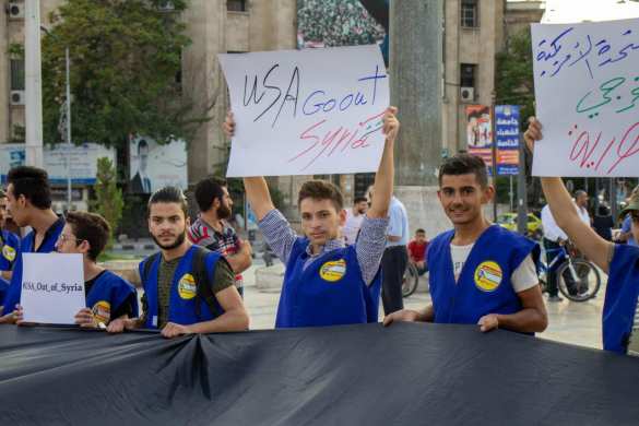 «США, вон из Сирии!» — народ вышел на улицы Алеппо (+ФОТО) | Русская весна