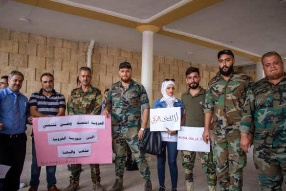 «США, вон из Сирии!» — народ вышел на улицы Алеппо (+ФОТО) | Русская весна