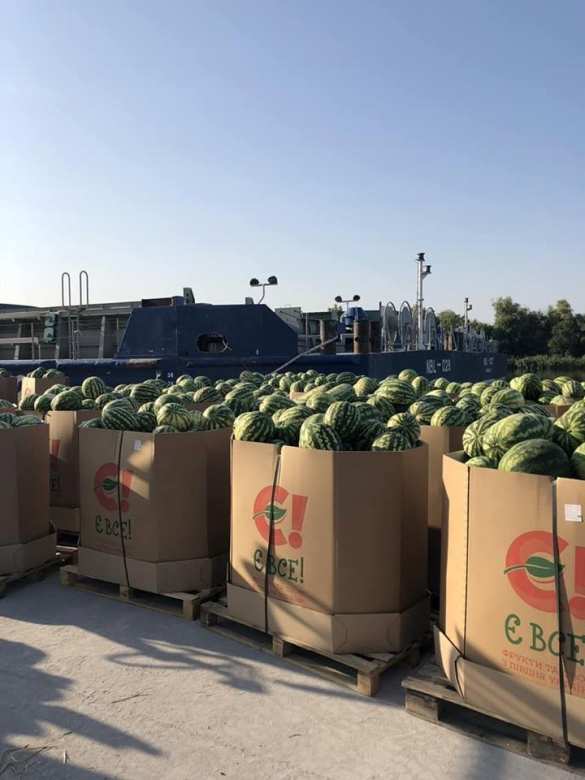 Они опять сделали это! В Киев отправилась баржа с арбузами (ФОТО) | Русская весна