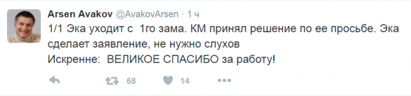 Грузинский заместитель Авакова ушла в отставку | Русская весна