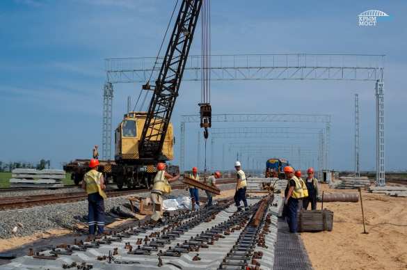 Бархатный путь: завершается строительство ж/д подходов к Крымскому мосту (ФОТО, ВИДЕО) | Русская весна