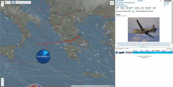 У российских границ замечен американский беспилотник (КАРТА) | Русская весна