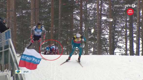 «Подлость на биатлоне»: россиянину наступили на лыжи (ФОТО, ВИДЕО) | Русская весна