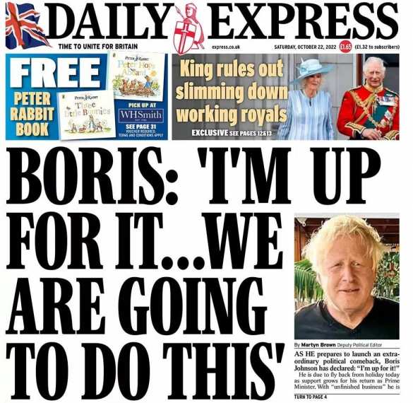 Джонсон снова рвётся в кресло премьера Британии | Русская весна