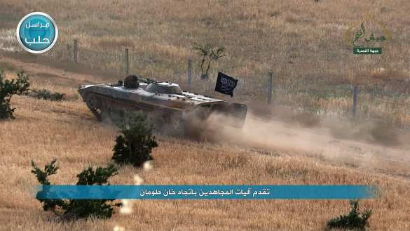 Беспилотник снял танковую атаку террористов «Ан-Нусры» в Алеппо (ФОТО, ВИДЕО) | Русская весна