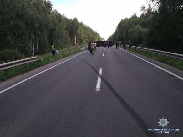 В Черниговской области перевернулся микроавтобус с детьми (ФОТО) | Русская весна