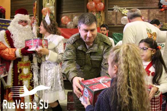 Сирия: «Чеченский десант высадился» в Русской общине и подбодрил Деда Мороза (ФОТО) | Русская весна