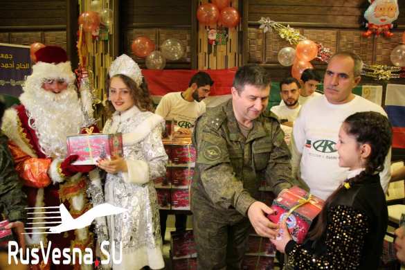 Сирия: «Чеченский десант высадился» в Русской общине и подбодрил Деда Мороза (ФОТО) | Русская весна