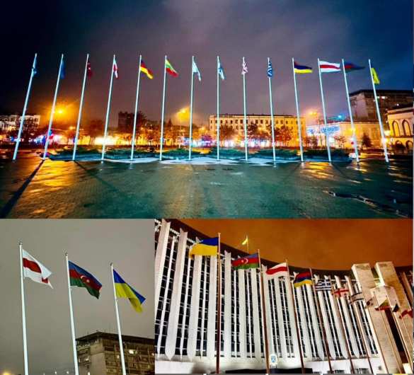 У мэрии Днепропетровска флаг Белоруссии заменили на БЧБ (ФОТО) | Русская весна