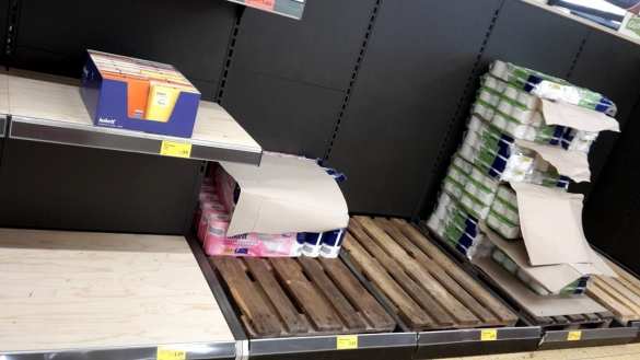 Коронавирус: немцы смели с полок магазинов дешёвые продукты первой необходимости (ФОТО) | Русская весна