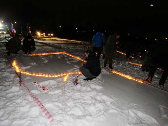 Памяти Героя: Позывной «Гиви» из тысячи свечей выложили в Петербурге (ФОТО, ВИДЕО) | Русская весна