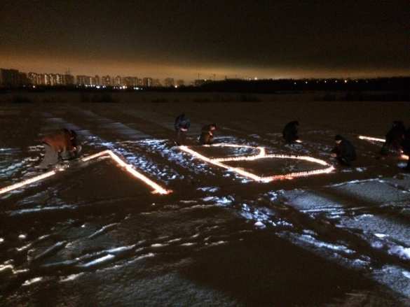 Памяти Героя: Позывной «Гиви» из тысячи свечей выложили в Петербурге (ФОТО, ВИДЕО) | Русская весна