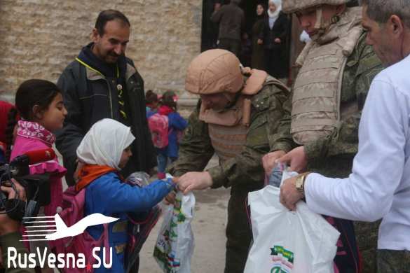 Важный груз из Чечни доставлен в бывший штаб террористов в Алеппо (ФОТО) | Русская весна