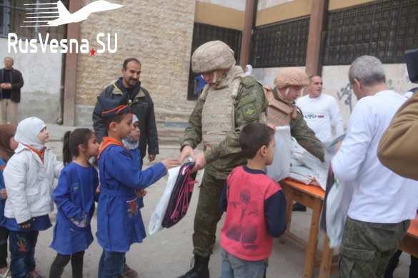 Важный груз из Чечни доставлен в бывший штаб террористов в Алеппо (ФОТО) | Русская весна