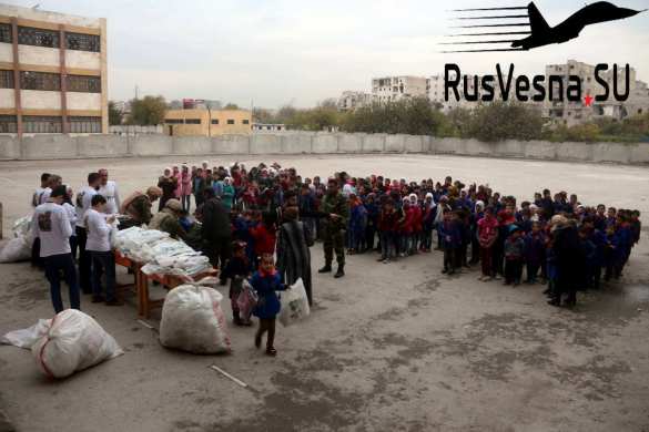 Важный груз из Чечни доставлен в бывший штаб террористов в Алеппо (ФОТО) | Русская весна