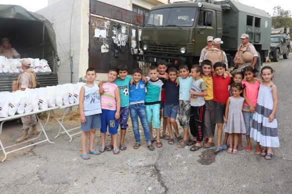 Трогательные кадры: Военные России и дети Сирии в горной Латакии — репортаж «РВ» (ФОТО) | Русская весна