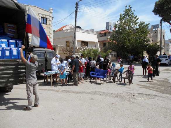 Гуманитарная операция российских военных в Латакии — эксклюзив «Русской Весны» (ФОТО) | Русская весна