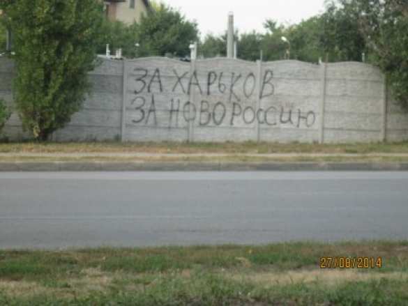 Одессу и Харьков разрисовали надписями в поддержку Новороссии (фото) | Русская весна