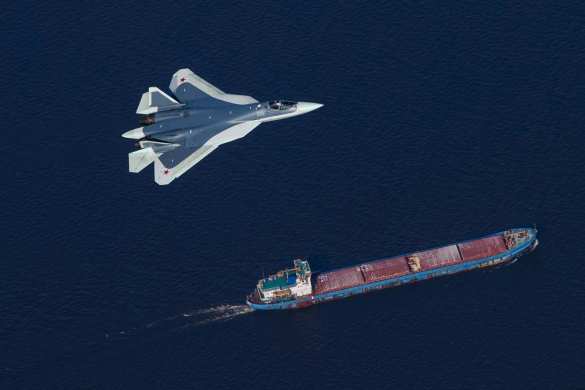 Уникальные кадры полётов новейших истребителей пятого поколения Су-57 ВКС России (ФОТО, ВИДЕО) | Русская весна