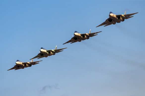 Уникальные кадры полётов новейших истребителей пятого поколения Су-57 ВКС России (ФОТО, ВИДЕО) | Русская весна