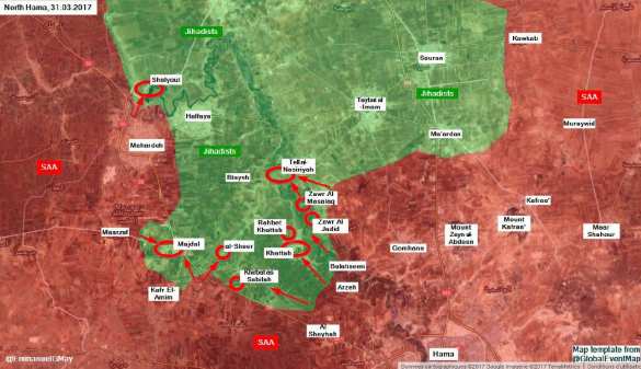 СРОЧНО: «Тигры» и ВКС РФ освободили от «Аль-Каиды» 75% районов на севере Хамы, уничтожив сотни боевиков (ВИДЕО, КАРТА) | Русская весна