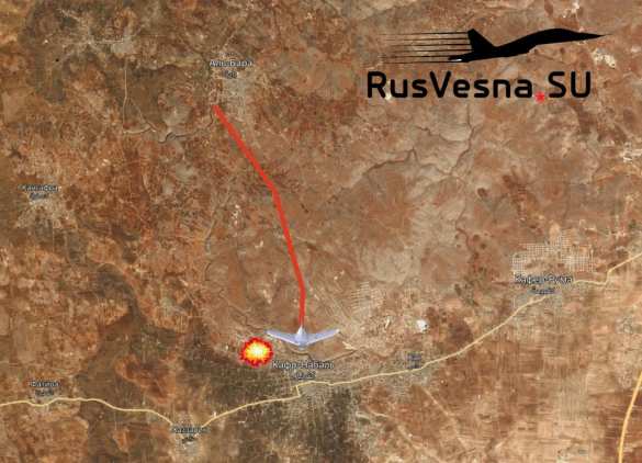 Кадры уничтожения: Сбит БПЛА, координировавший вражеские удары в Сирии (ВИДЕО) | Русская весна