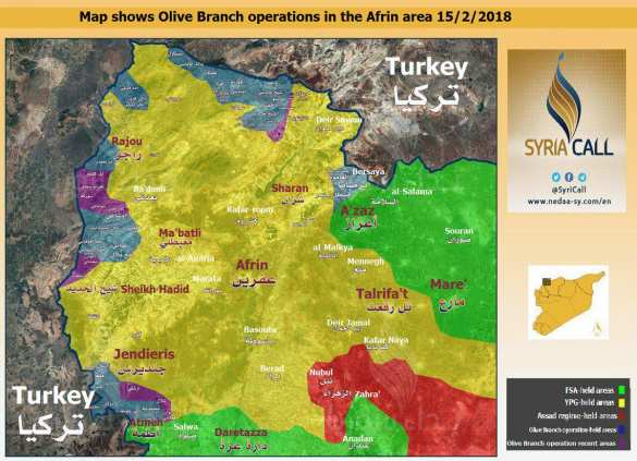 СРОЧНО: Курды и Дамаск договорились о вводе Армии Сирии в Африн, чтобы становить наступление Турции (КАРТА) | Русская весна