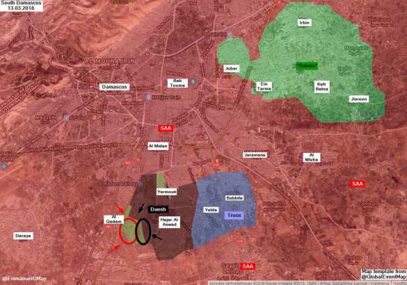 Жестокие бои под Дамаском: ИГИЛ атаковало боевиков оппозиции и Армию Сирии (ФОТО, ВИДЕО) | Русская весна